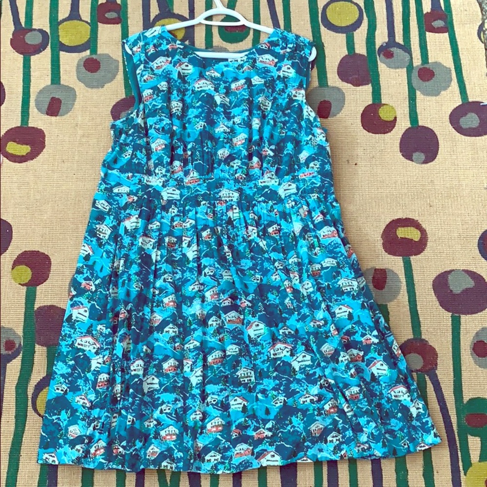 Emily and fin winter cabin dress in 1x!